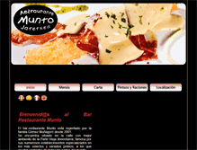 Tablet Screenshot of muntobar-restaurante.com